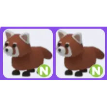 2x Neon Red Panda