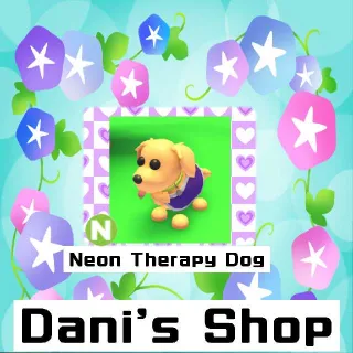 Neon Therapy Dog