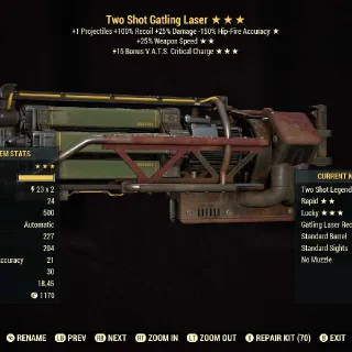 Weapon | Two Shot Gatling Laser