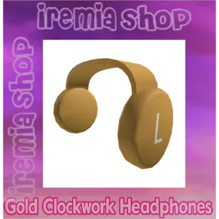 Limited | Gold Clockwork Headphones