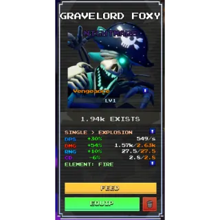 Five Nights TD 2 Gravelord Foxy Vengeance