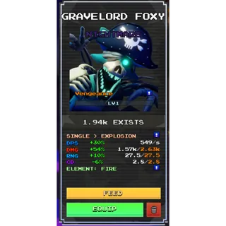 Five Nights TD 2 Gravelord Foxy Vengeance