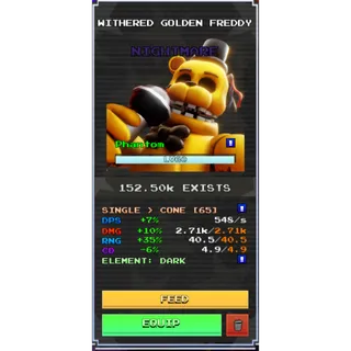 Five Night TD 2 Withered Golden Fred