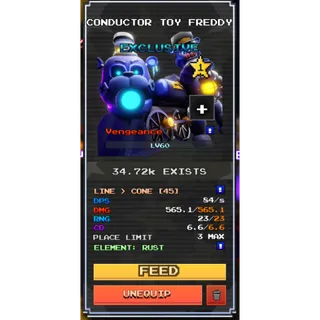 FNTD 2 Conductor Toy Freddy (Vengeance)