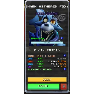 Five Nights TD 2 Shark Withered Foxy