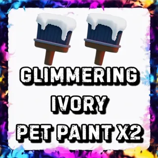 GLIMMERING IVORY PET PAINT x2 ADOPT ME