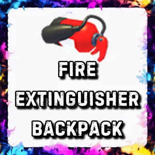 FIRE EXTINGUISHER BACKPACK ADOPT ME