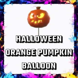 HALLOWEEN ORANGE PUMPKIN BALLOON