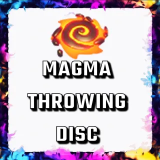 MAGMA THROWING DISC ADOPT ME