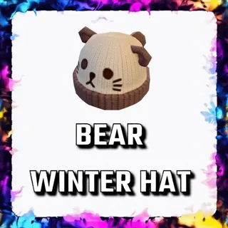 BEAR WINTER HAT ADOPT ME