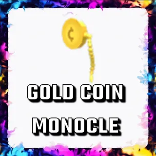 GOLD COIN MONOCLE ADOPT ME