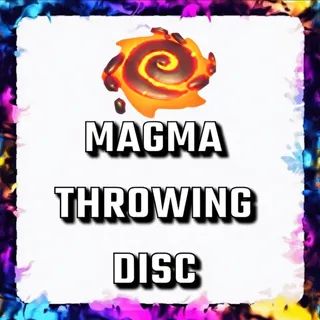 MAGMA THROWING DISC ADOPT ME