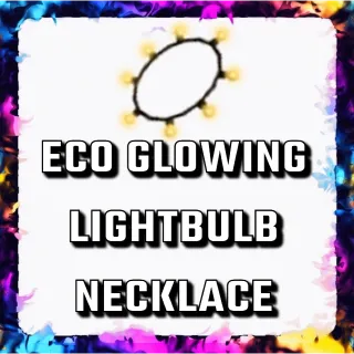 ECO GLOWING LIGHTBULB NECKLACE 