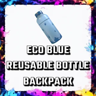 ECO BLUE REUSABLE BOTTLE BACKPACK ADOPT ME
