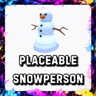 PLACEABLE SNOWPERSON ADOPT ME