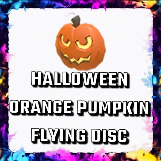 HALLOWEEN ORANGE PUMPKIN FLYING DISC