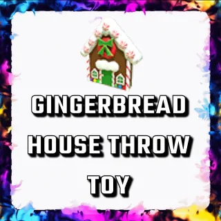 GINGERBREAD HOUSE THROW TOY ADOPT ME