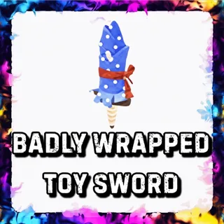 BADLY WRAPPED TOY SWORD ADOPT ME