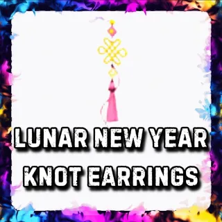 LUNAR NEW YEAR KNOT EARRINGS ADOPT ME