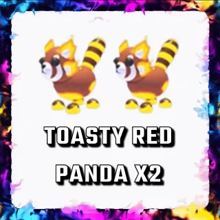 TOASTY RED PANDA x2 ADOPT ME