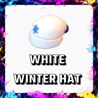 WHITE WINTER HAT ADOPT ME