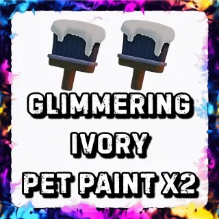 GLIMMERING IVORY PET PAINT x2 ADOPT ME