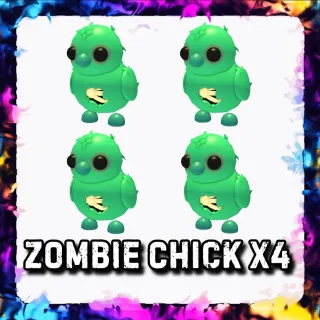 ZOMBIE CHICK x4 ADOPT ME