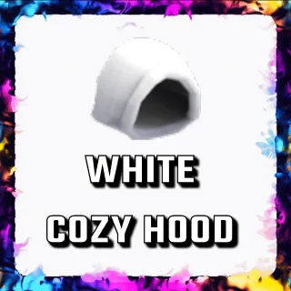 WHITE COZY HOOD ADOPT ME