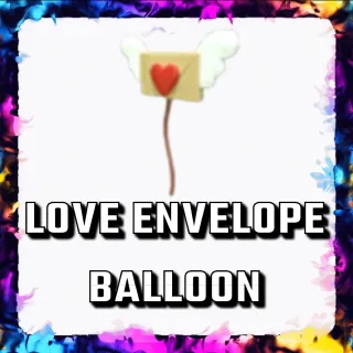 LOVE ENVELOPE BALLOON ADOPT ME