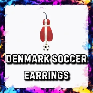DENMARK SOCCER EARRINGS ADOPT ME