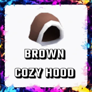 BROWN COZY HOOD ADOPT ME