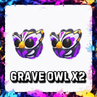 GRAVE OWL x2 ADOPT ME