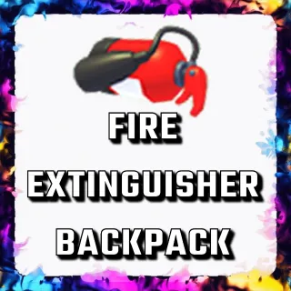 FIRE EXTINGUISHER BACKPACK ADOPT ME