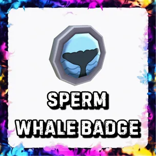 SPERM WHALE BADGE ADOPT ME