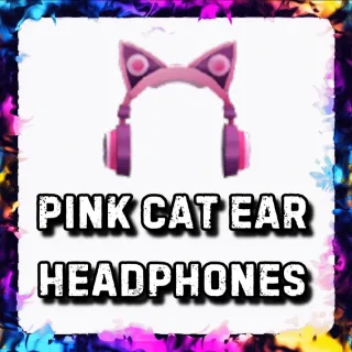 PINK CAT EAR HEADPHONES