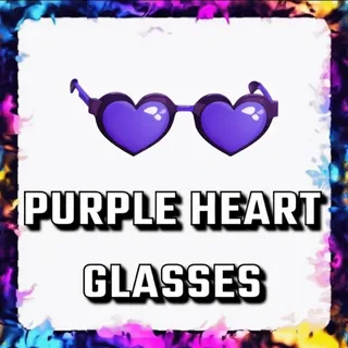PURPLE HEART GLASSES ADOPT ME