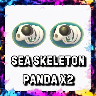 SEA SKELETON PANDA x2 ADOPT ME