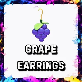 GRAPE EARRINGS ADOPT ME