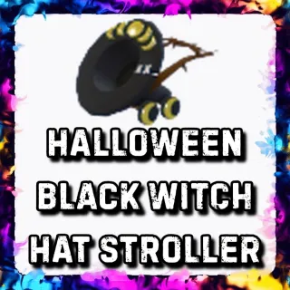 HALLOWEEN BLACK WITCH HAT STROLLER 