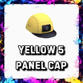 YELLOW 5 PANEL CAP ADOPT ME
