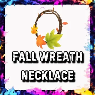 FALL WREATH NECKLACE ADOPT ME
