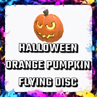 HALLOWEEN ORANGE PUMPKIN FLYING DISC