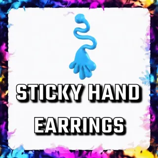 STICKY HAND EARRINGS ADOPT ME