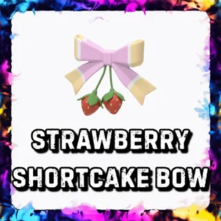 STRAWBERRY SHORTCAKE BOW ADOPT ME