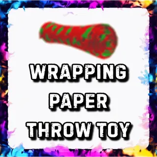 WRAPPING PAPER THROW TOY ADOPT ME