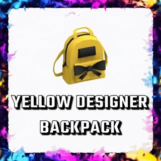 YELLOW DESIGNER BACKPACK ADOPT ME