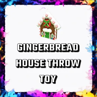 GINGERBREAD HOUSE THROW TOY ADOPT ME
