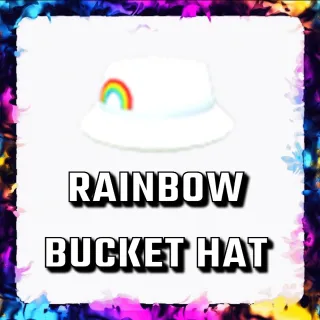 RAINBOW BUCKET HAT ADOPT ME