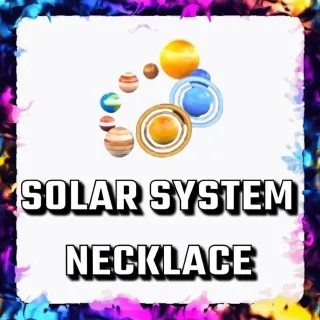 SOLAR SYSTEM NECKLACE ADOPT ME