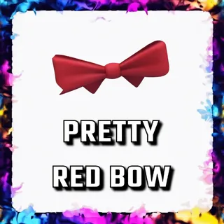 PRETTY RED BOW ADOPT ME
